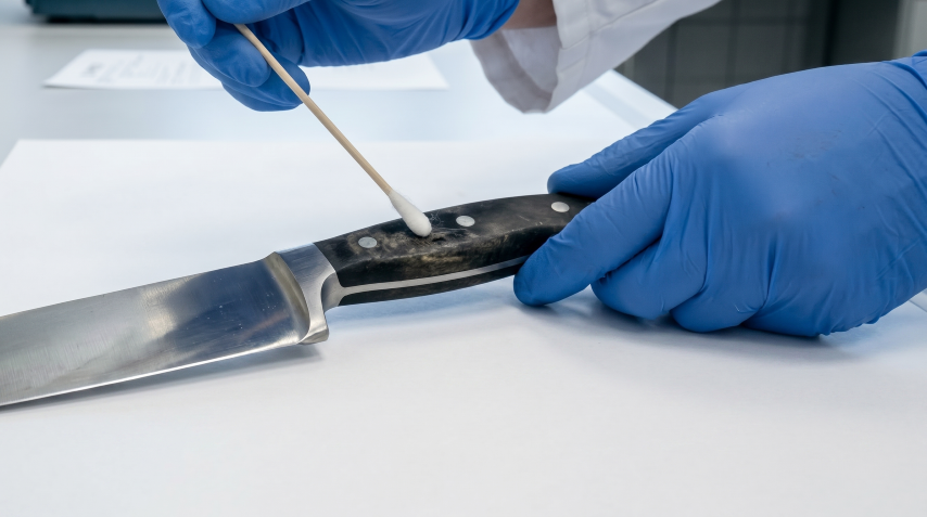 touch DNA on knife