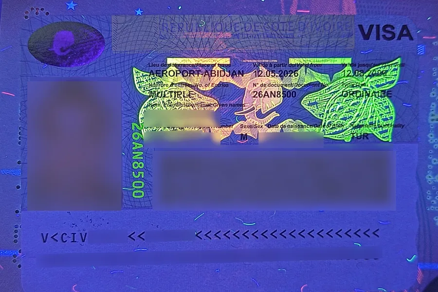 Revealing combination with docex m2 on passport