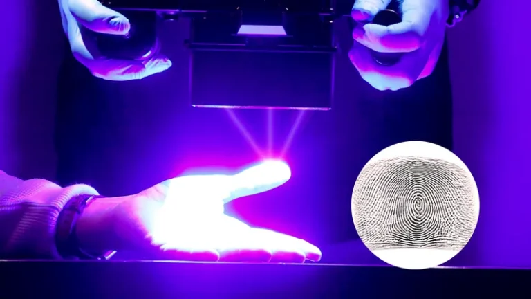 ForenScan ile temassız 3D parmak izi taraması sırasında parmak yüzeyinin yüksek çözünürlüklü görüntülenmesi